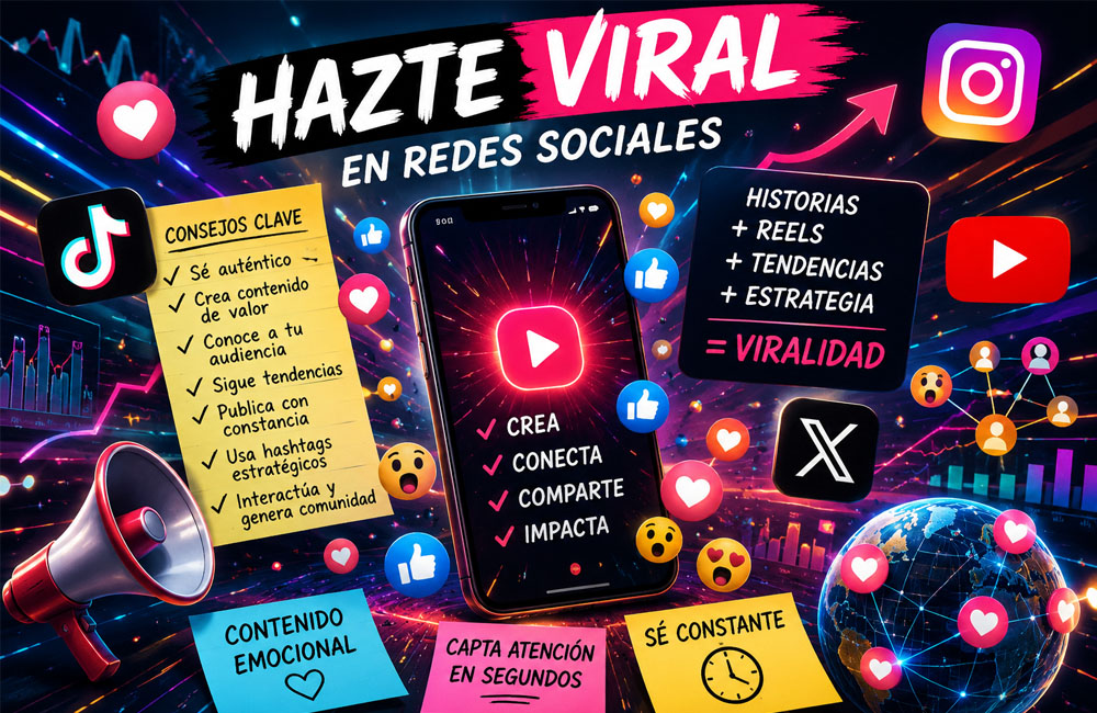 Cómo volverse viral en redes sociales