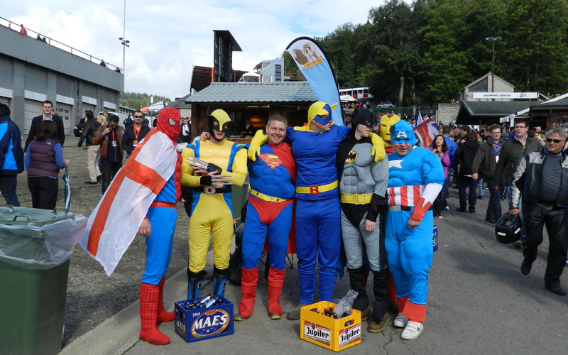 Los personajes de la formula 1 spa