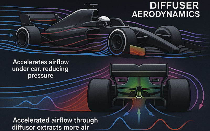 Qué sucede cuando se rompe el alerón trasero en un coche de Fórmula 1