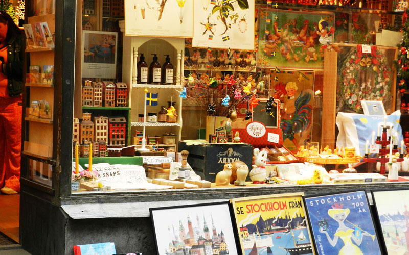 Tiendas de Estocolmo: artesanías y recuerdos auténticos