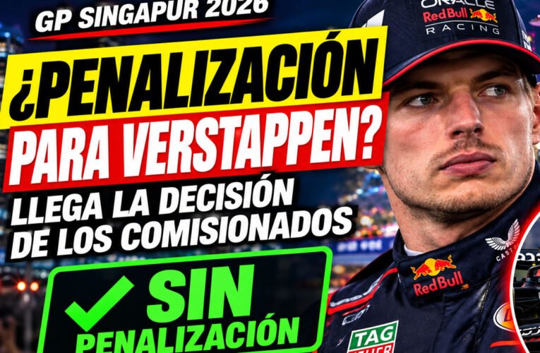 Verstappen evita una penalización en Singapur: decisión oficial de la FIA